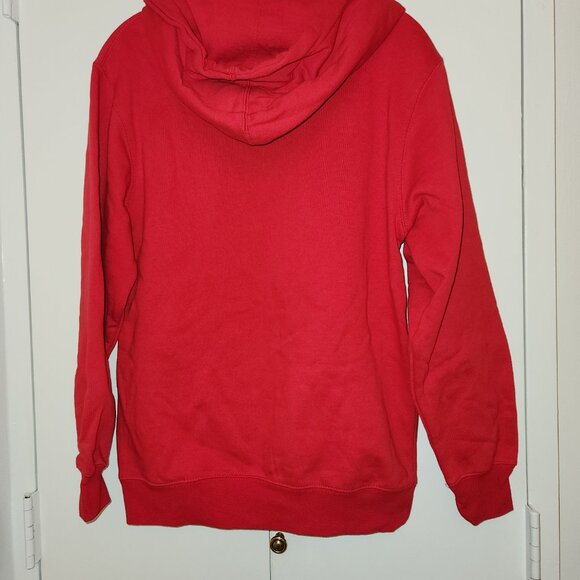 Alstyle solid red zipper up hoodie - Picture 4 of 5